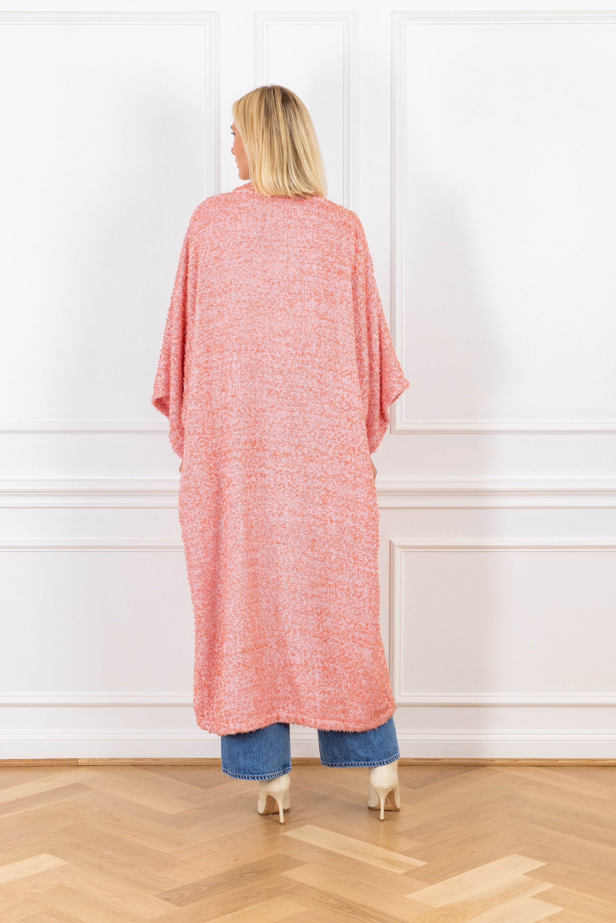 Taffy Pink Woven Maxi Duster