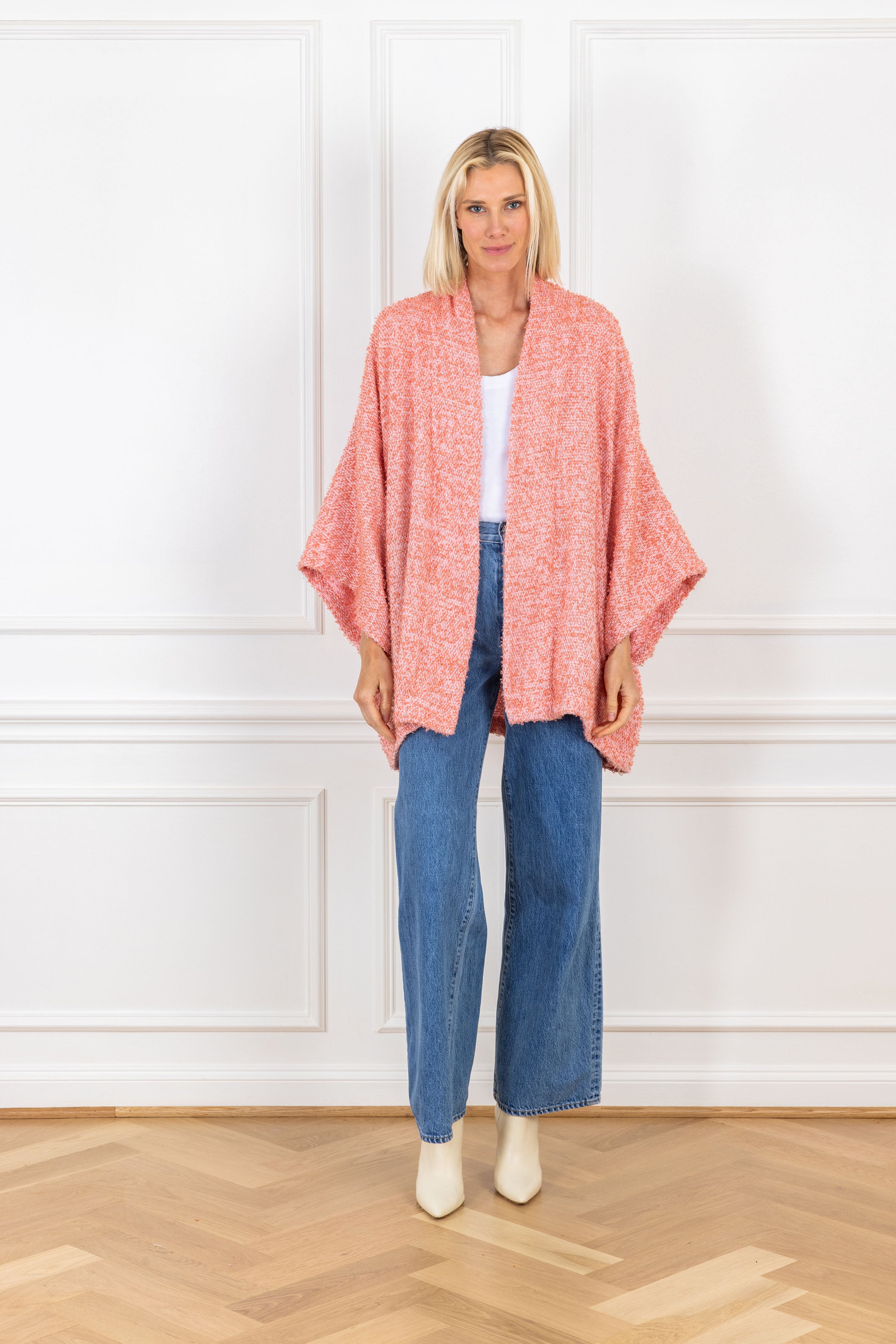 Taffy Pink Woven Mini Duster