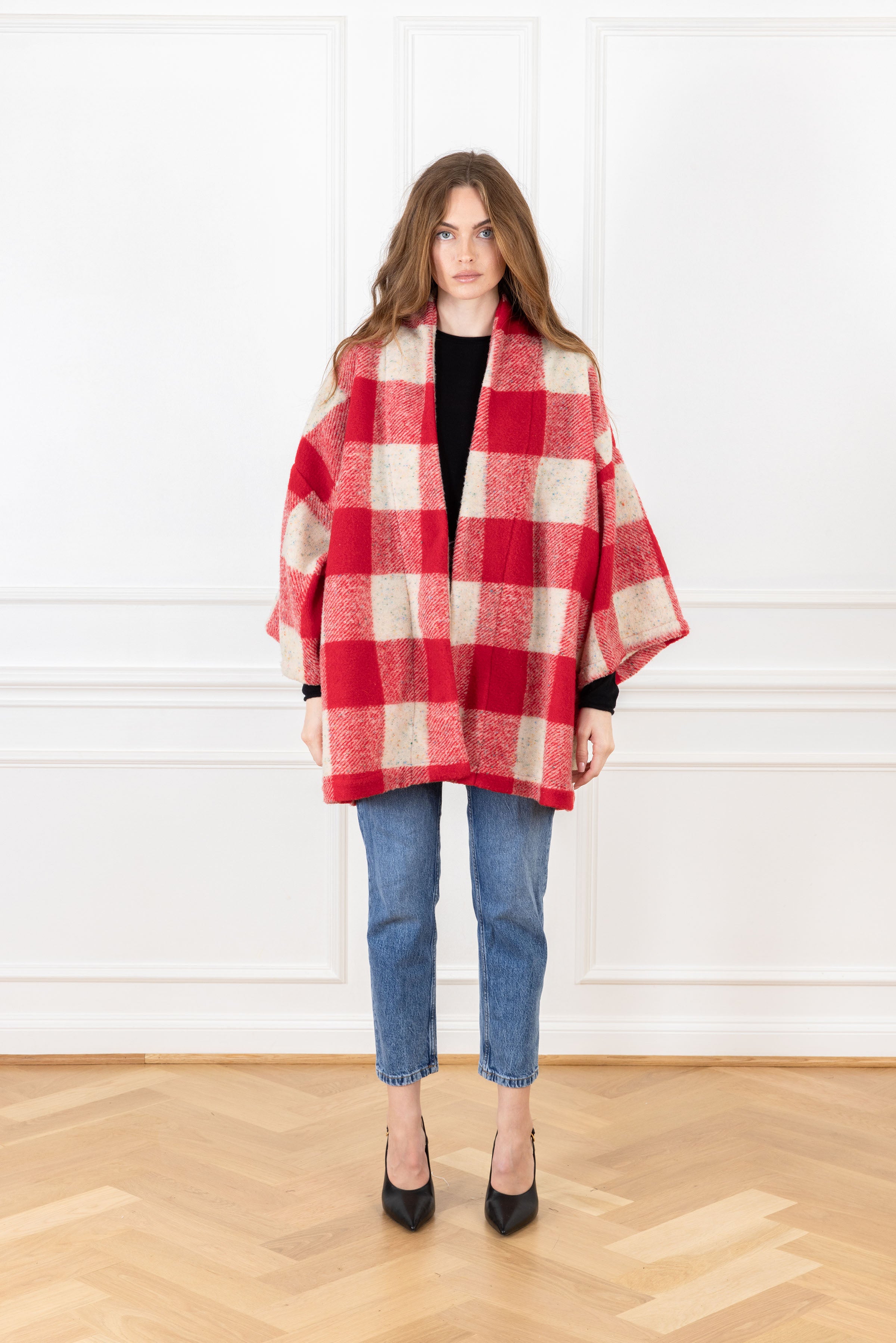 Candy Cane Gingham Mini Duster