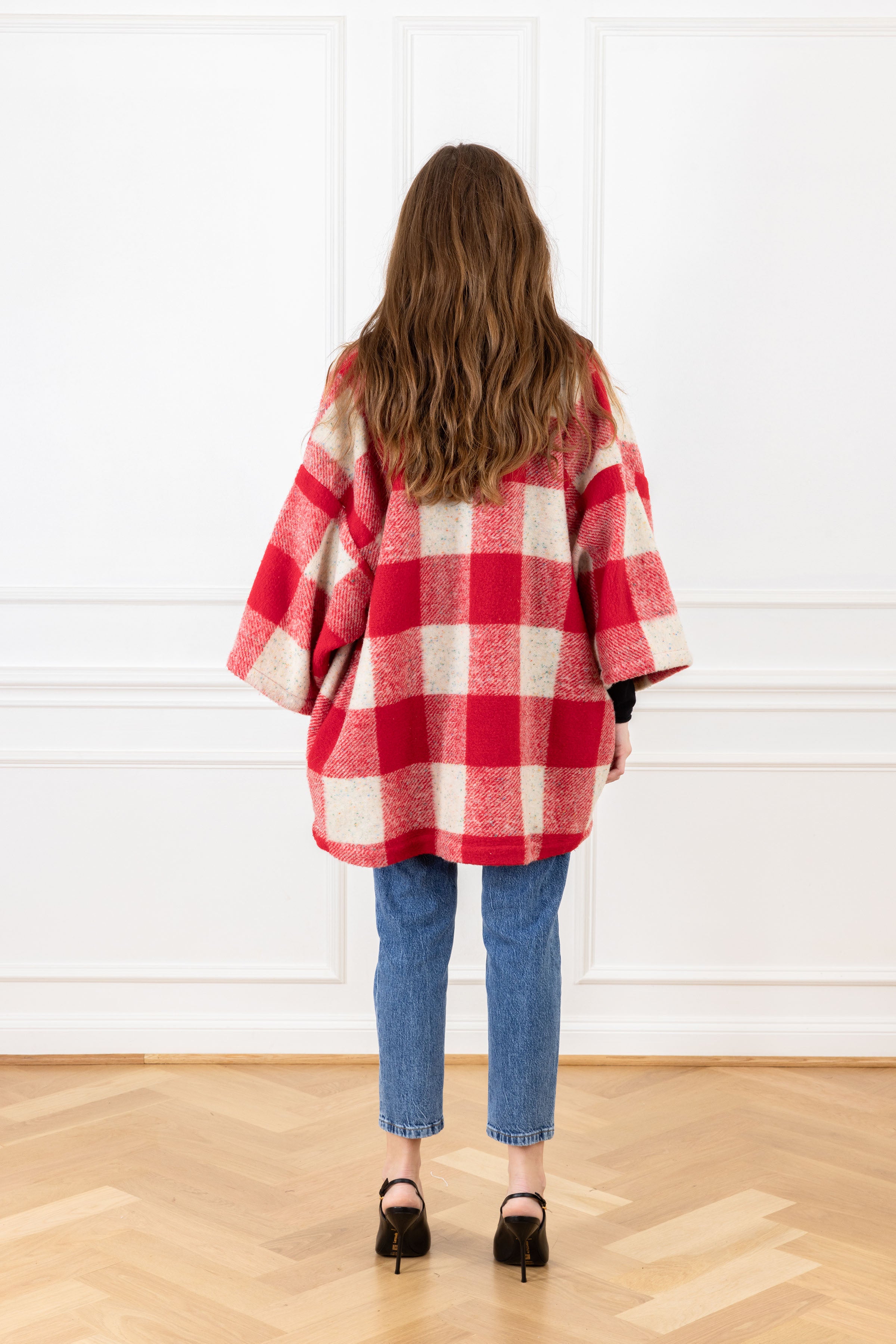 Candy Cane Gingham Mini Duster