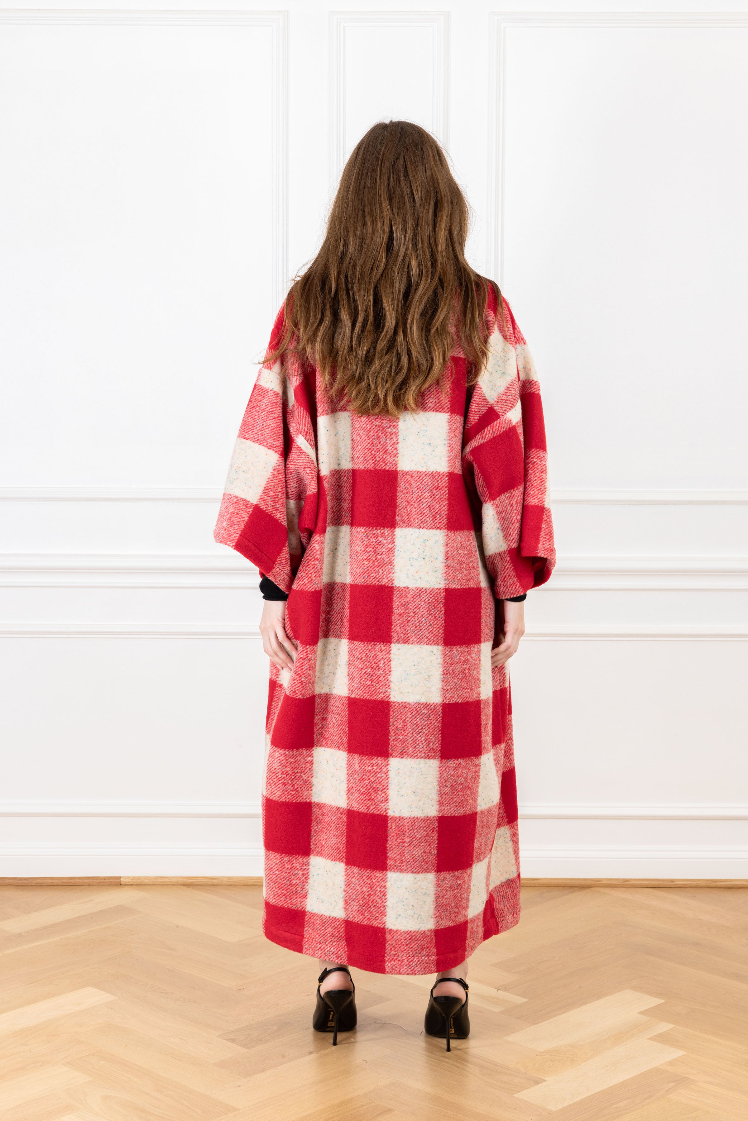 Candy Cane Gingham Maxi Duster