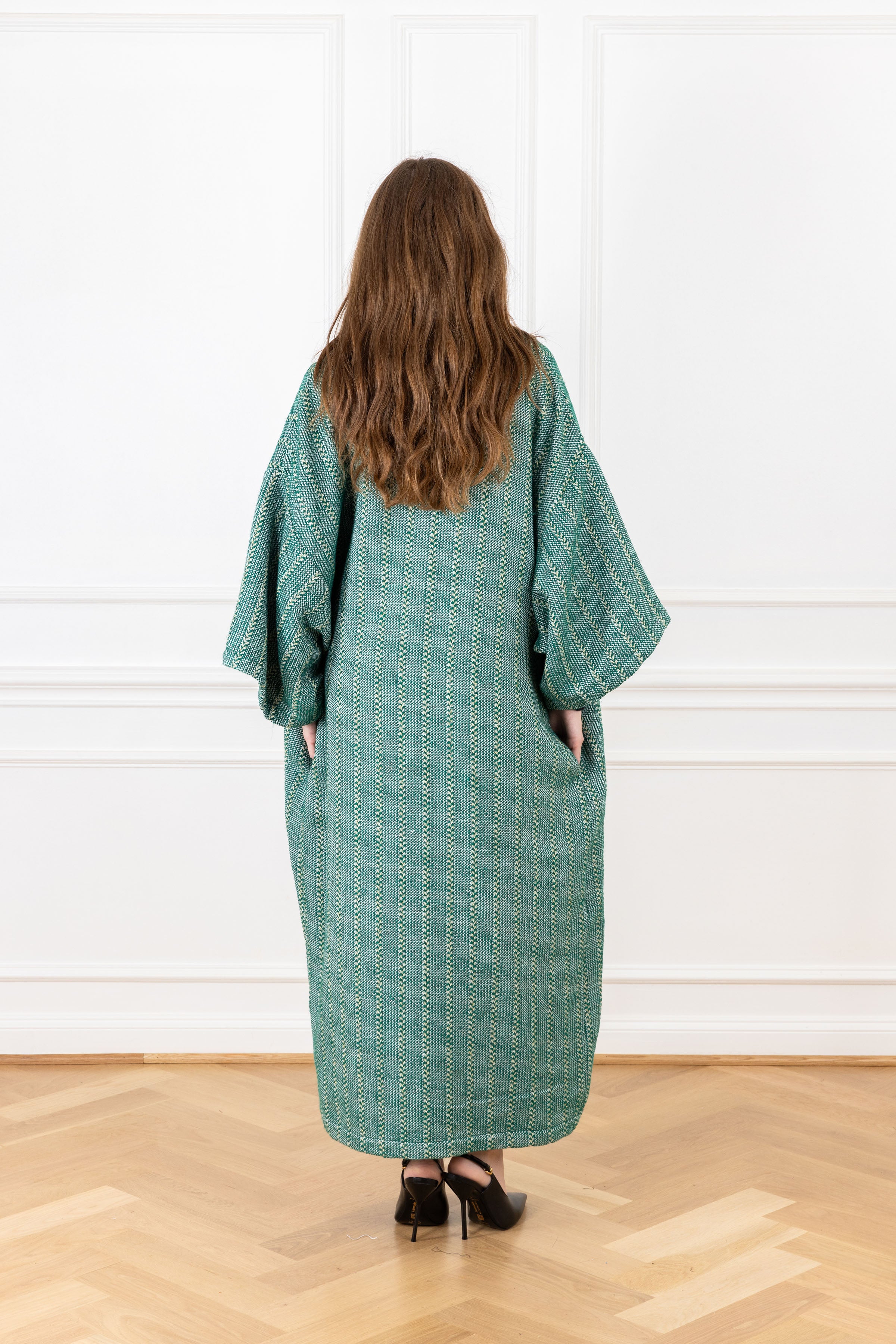 Meadow Shimmer Woven Maxi Duster