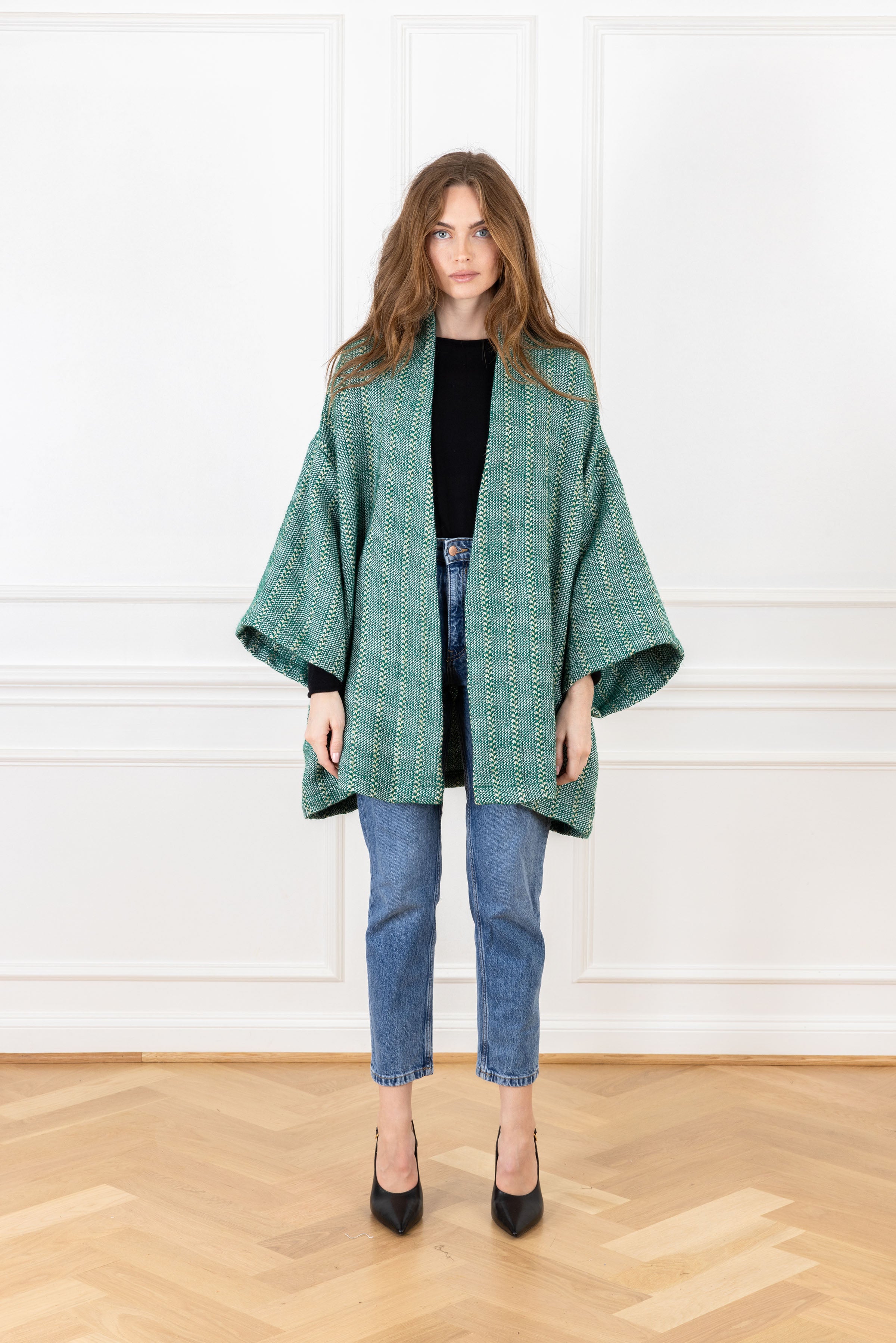 Meadow Shimmer Woven Mini Duster