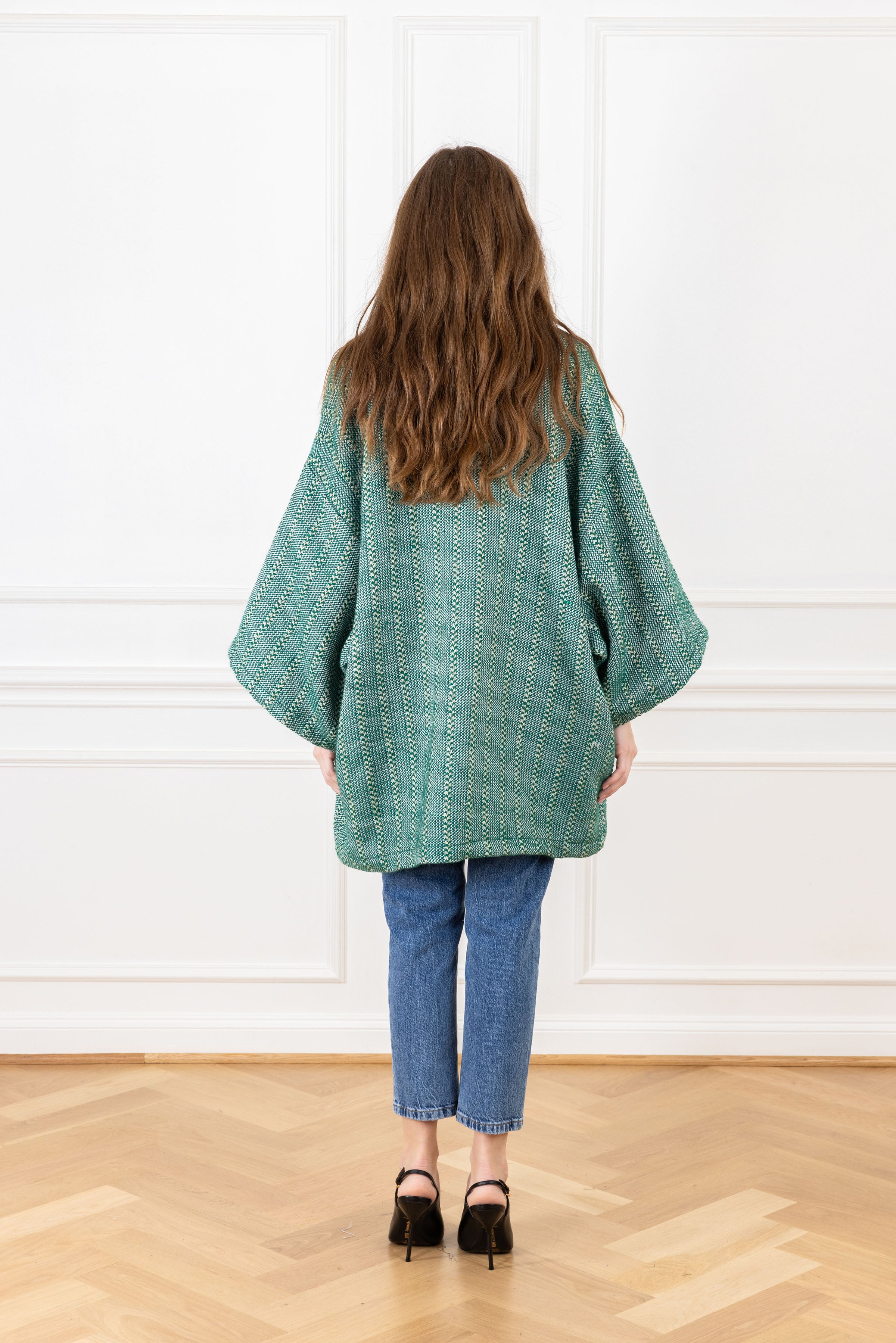 Meadow Shimmer Woven Mini Duster