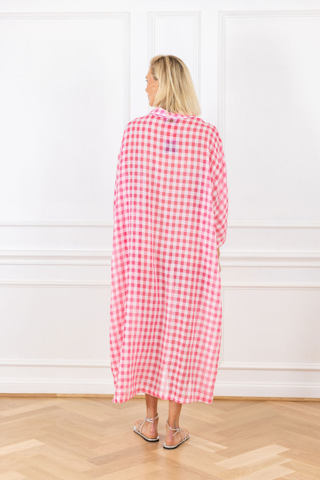 Pink + White Check Everyday Dress