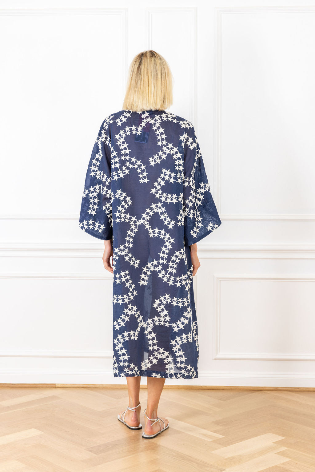 Starry Night Linen Maxi Caftan